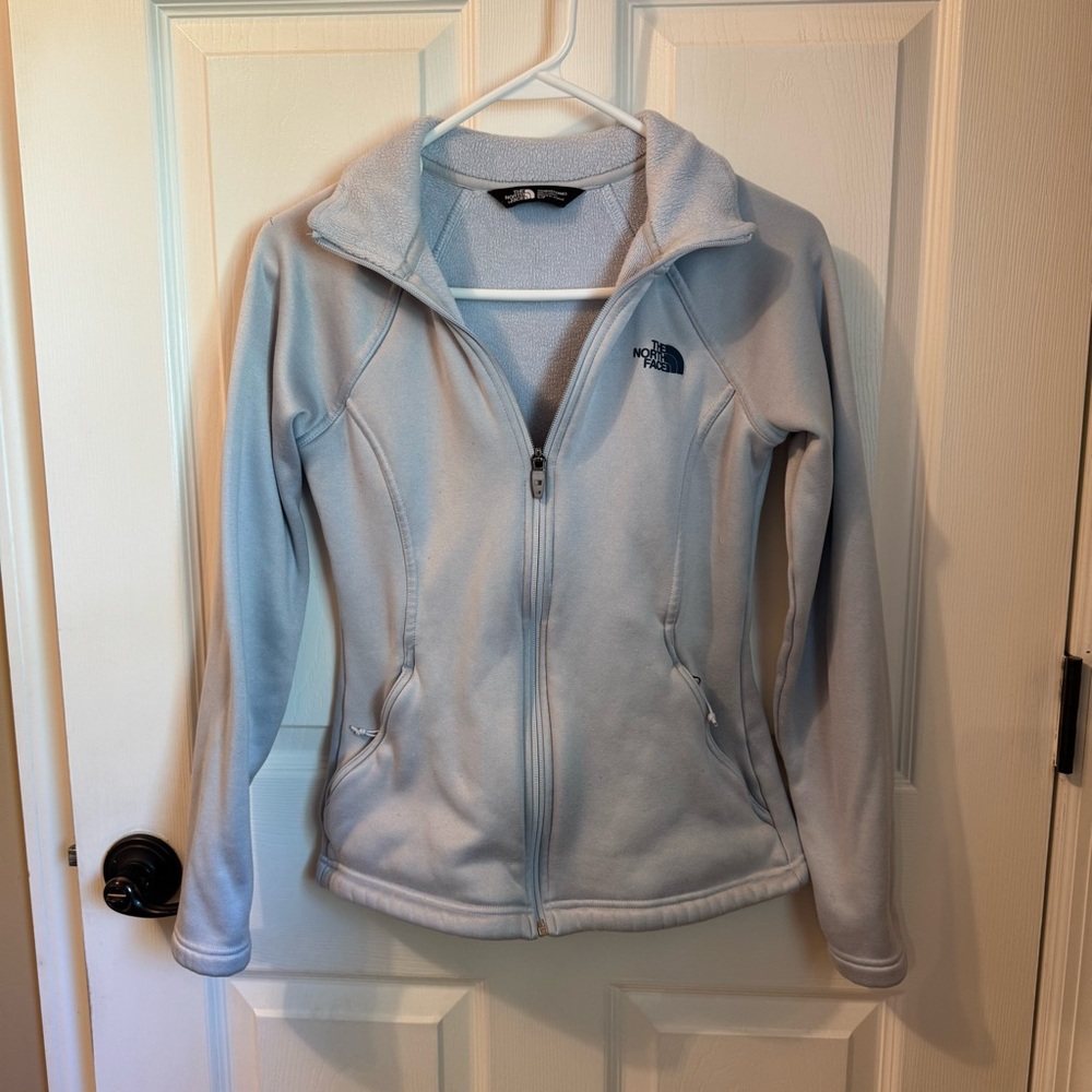 The North Face Women’s Agave Blue Ski Jacket Full-Length Zipper‎ Ice Blue Small